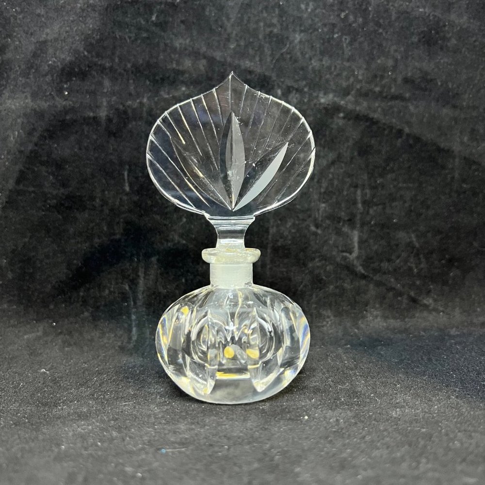 Irving W Rice & Co Cut Crystal Perfume Bottle Made In West Germany